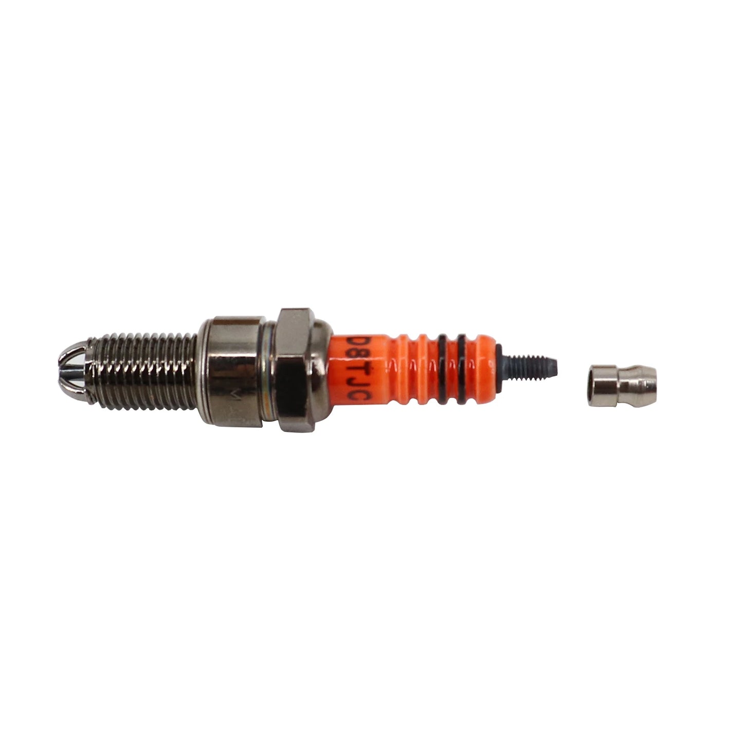 Bougie d'allumage D8TJC, 3 électrodes pour moteur GY6 50cc 125cc 150cc 200cc, pour Dirt Bike, cyclomoteur, Scooter, ATV, Go Kart, 1 pièce/2 pièces/10 pièces