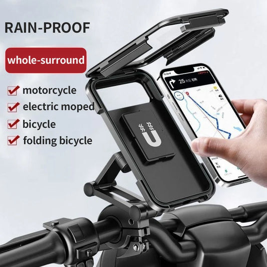 Yimoyop vélo moto support de téléphone portable Anti-pluie étanche tout autour support de téléphone portable accessoires d'intérieur automobile