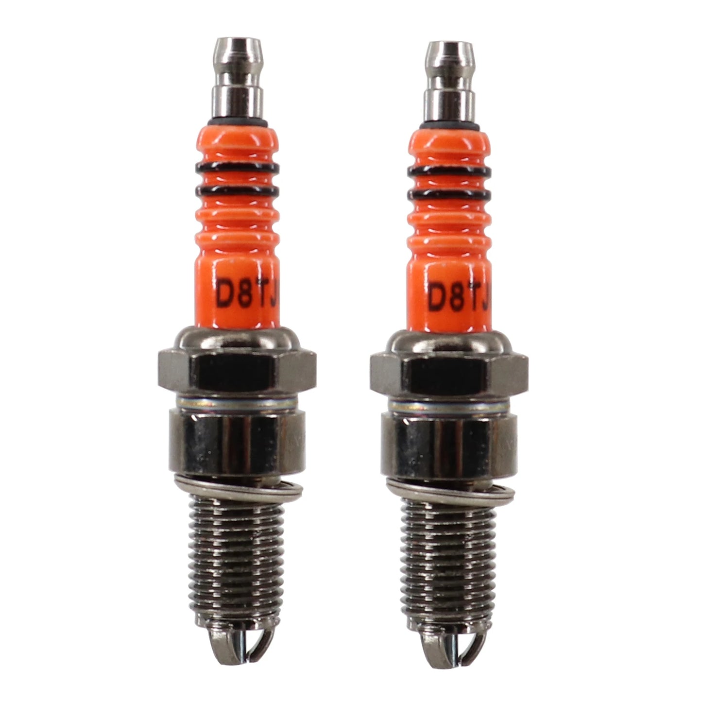 Bougie d'allumage D8TJC, 3 électrodes pour moteur GY6 50cc 125cc 150cc 200cc, pour Dirt Bike, cyclomoteur, Scooter, ATV, Go Kart, 1 pièce/2 pièces/10 pièces
